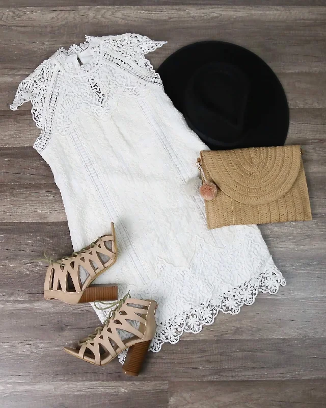 Saylor - Rosetta Dress in Cream Tunic Top Casual