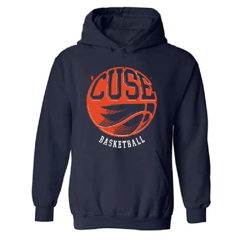 Syracuse - NCAA Women's Basketball : Shy Hawkins - Sports Shersey Hooded Sweatshirt Hoodie with Belted Waist Structured Tailored