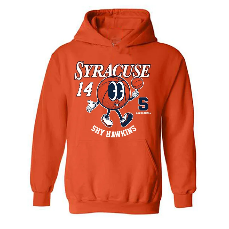 Syracuse - NCAA Women's Basketball : Shy Hawkins - Fashion Shersey Hooded Sweatshirt Hoodie Dress Longline Feminine