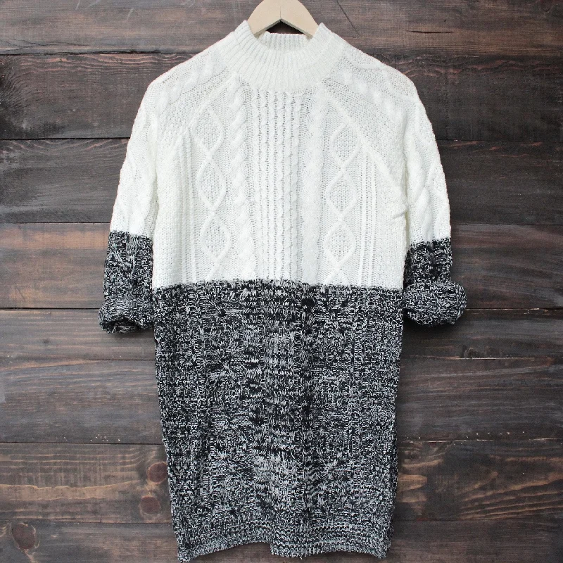 Final Sale - Minkpink - Two Faced Cable Knit Dress Elegant Long Evening