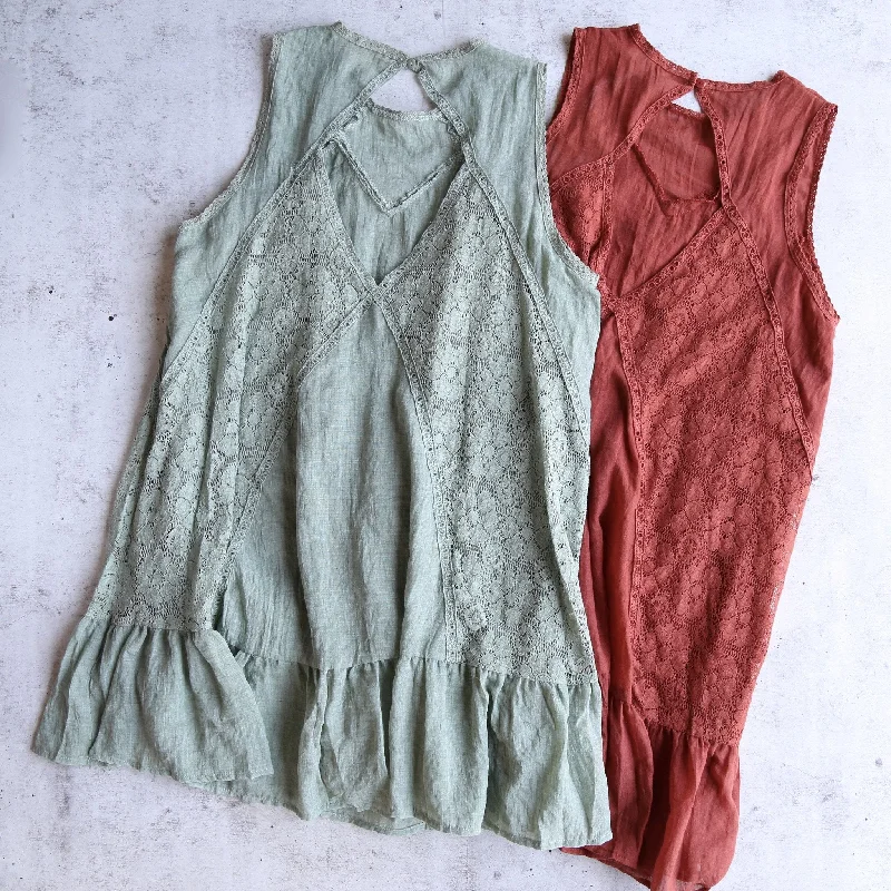 Mock Neck Lace Dress in More Colors Tunics Lace romantic
