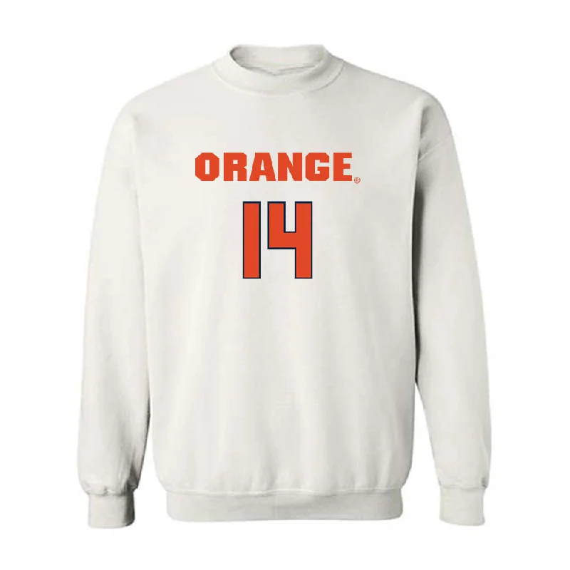 Syracuse - NCAA Women's Basketball : Shy Hawkins - Classic Shersey Crewneck Sweatshirt Hoodie with Hem Lace Feminine Delicate
