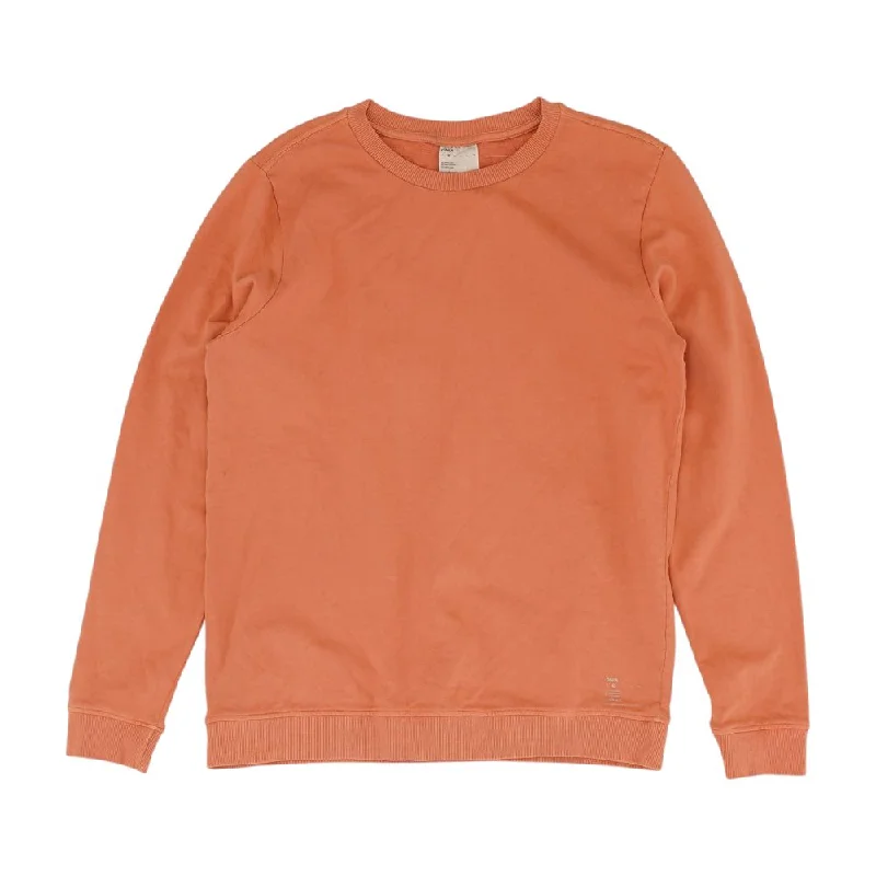 Coral Solid Sweatshirt Hoodie with Contrast Stitching Detailed Premium