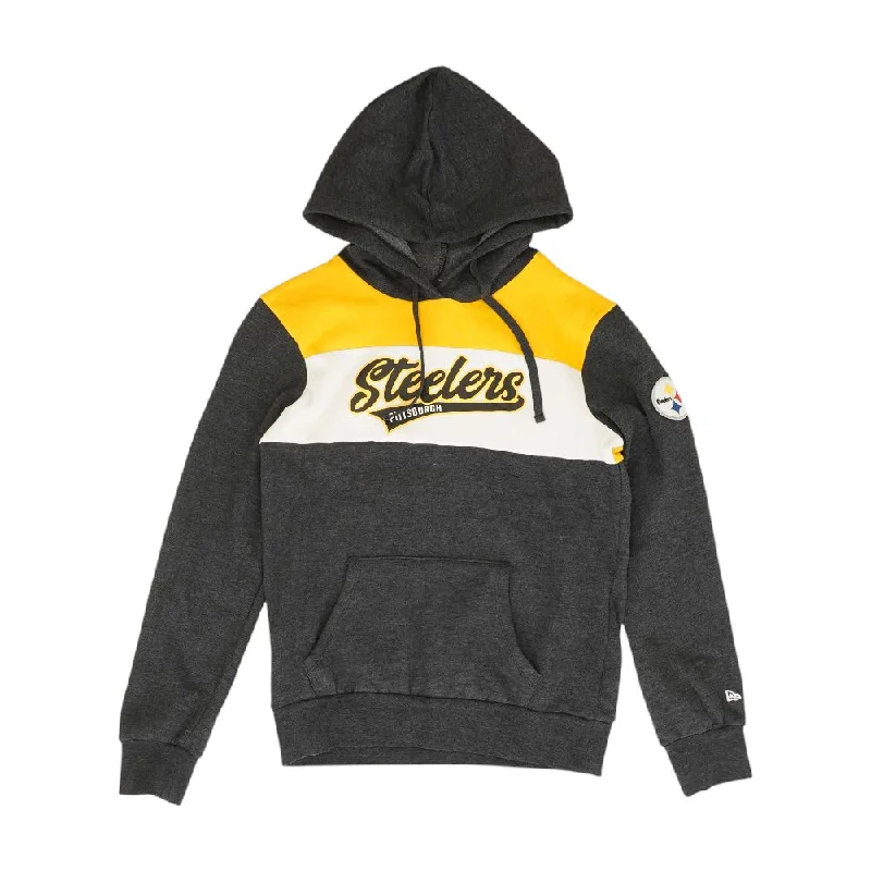 Pittsburgh Steelers Color Block Hoodie Hoodie with Tie-Dye Psychedelic Retro