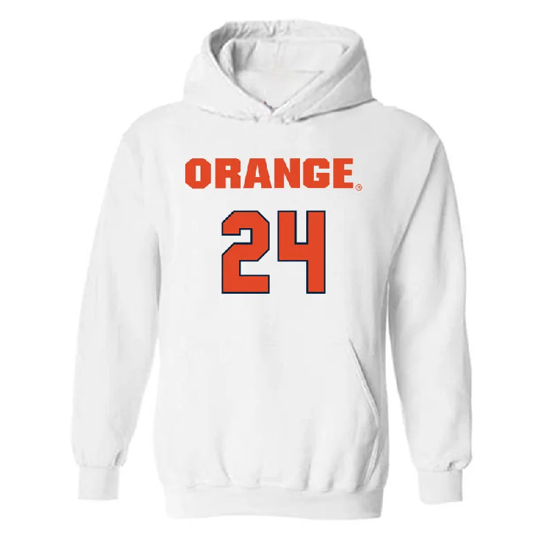 Syracuse - NCAA Women's Basketball : Dominique Camp - Classic Shersey Hooded Sweatshirt Hoodie with Mesh Breathable Sporty