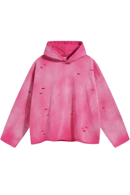 Distressed Washed Hoodie Oversized Hoodie Comfort Casual