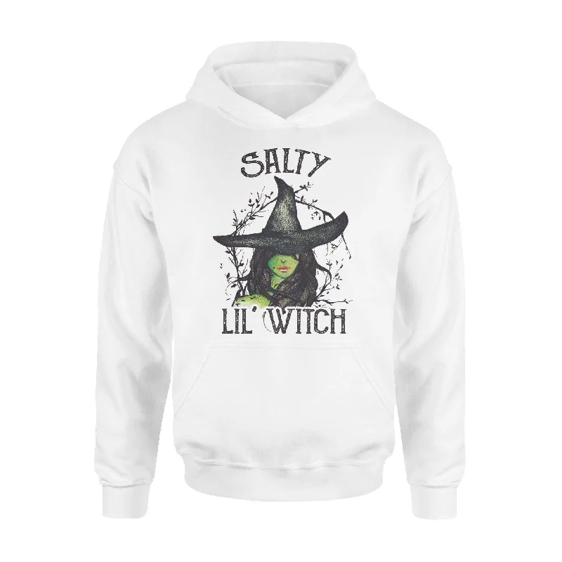 Witch Salty Lil Witch - Standard Hoodie Hoodie with Turtle Neck Cozy Winter