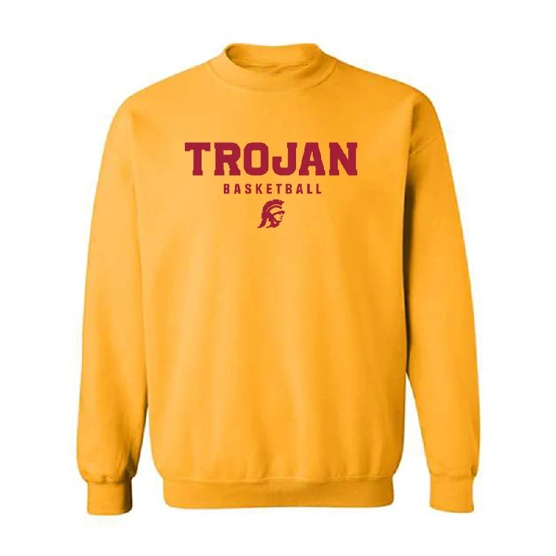 USC - NCAA Women's Basketball : Rian Forestier - Crewneck Sweatshirt Hoodie with Hem Fringe Bohemian Relaxed