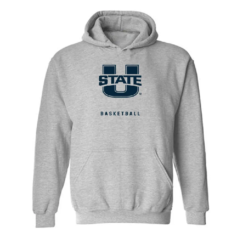 Utah State - NCAA Women's Basketball : Ivory Finley - Hooded Sweatshirt Hoodie with Hem Detail Decorative Unique