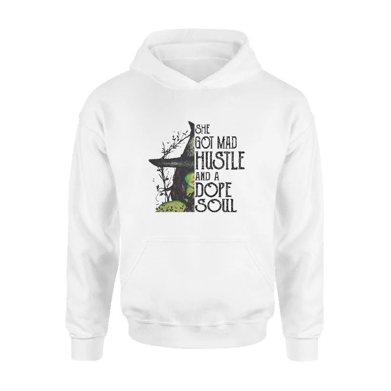Witch She Got Mad Hustle And A Dope Soul - Standard Hoodie Hoodie with Full-Zip Functional Layering