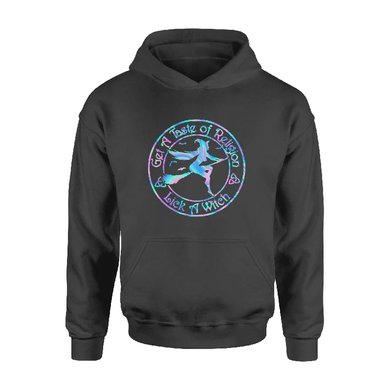Witch Lick A Witch- Standard Hoodie Zip Hoodie Drawstring Kangaroo Pocket