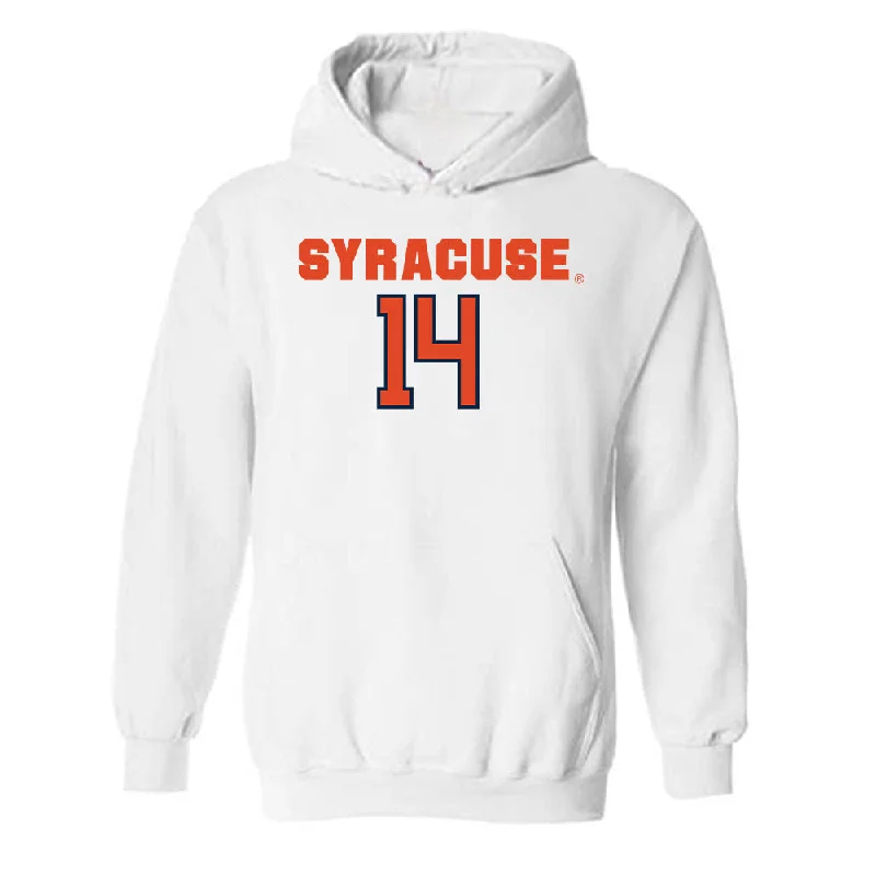 Syracuse - NCAA Women's Basketball : Shy Hawkins - Classic Shersey Hooded Sweatshirt Hoodie Crop Top Short Trendy