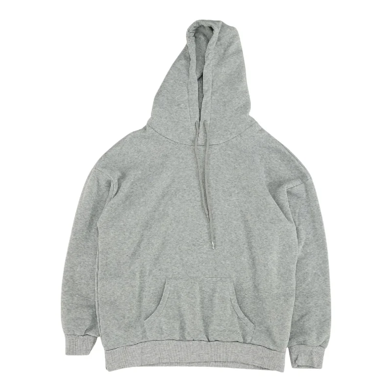 Gray Solid Hoodie Hoodie with Sequins Glamorous Eye-catching