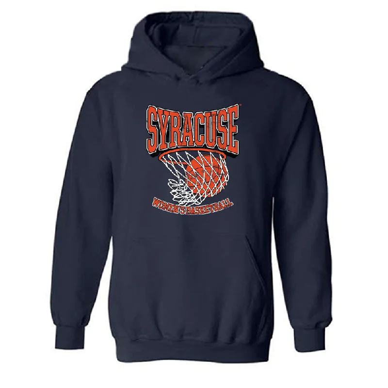 Syracuse - NCAA Women's Basketball : Dominique Camp - Hooded Sweatshirt Hoodie with Crew Neck Simple Timeless