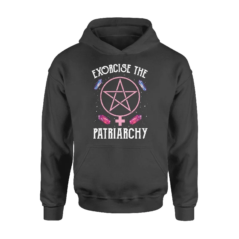 Witchcraft, Feminism Exorcise The Patriarchy Feminism- Standard Hoodie Hoodie with Longline Fit Extended Stylish