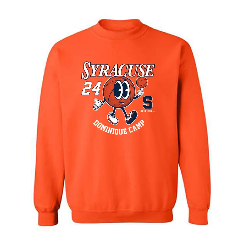 Syracuse - NCAA Women's Basketball : Dominique Camp - Fashion Shersey Crewneck Sweatshirt Hoodie with High Neck Warm Protective