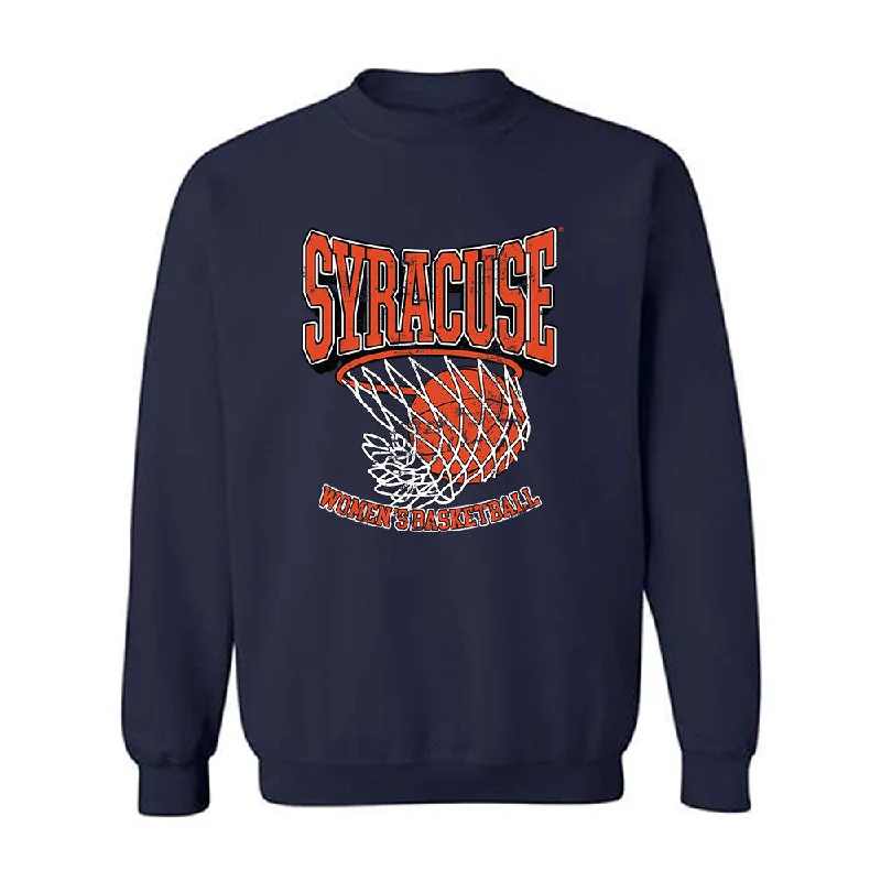 Syracuse - NCAA Women's Basketball : Shy Hawkins - Crewneck Sweatshirt Hoodie with Set-In Sleeves Structured Classic