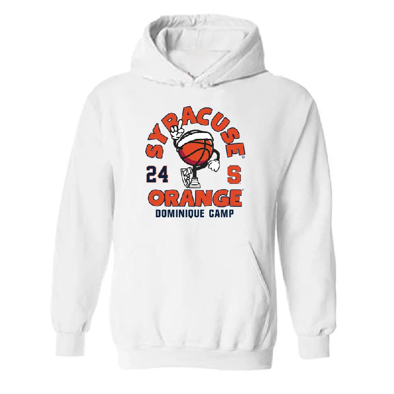 Syracuse - NCAA Women's Basketball : Dominique Camp - Fashion Shersey Hooded Sweatshirt Hoodie with Puffed Sleeves Voluminous Trendy