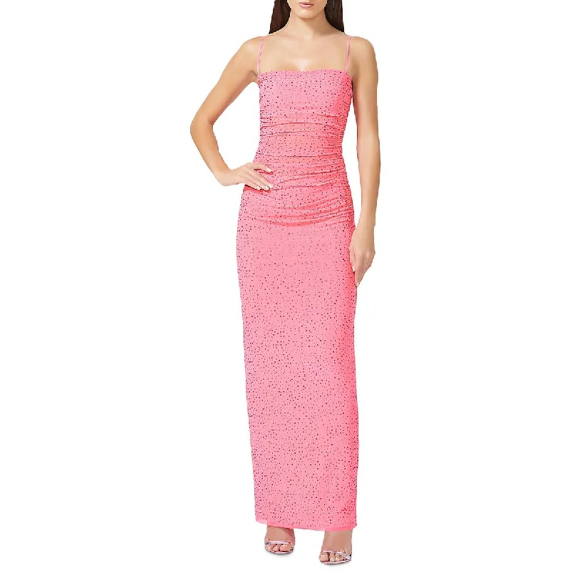 AFRM Womens Jennan Knit Rhinestone Evening Dress Tunics Polka dots