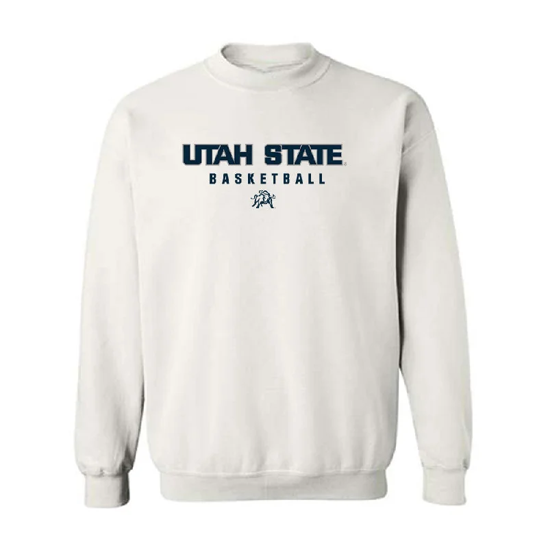 Utah State - NCAA Women's Basketball : Ava Smith - Classic Shersey Crewneck Sweatshirt Hoodie with Hem Elastic Stretchable Comfortable