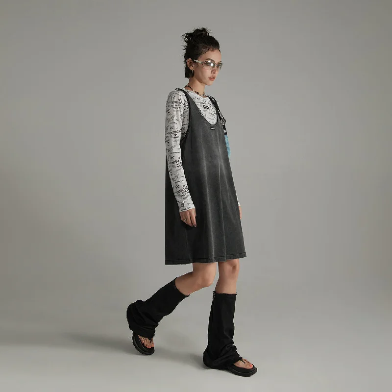 Vintage Wash Sleeveless Boxy Dress Tunics Modern contemporary