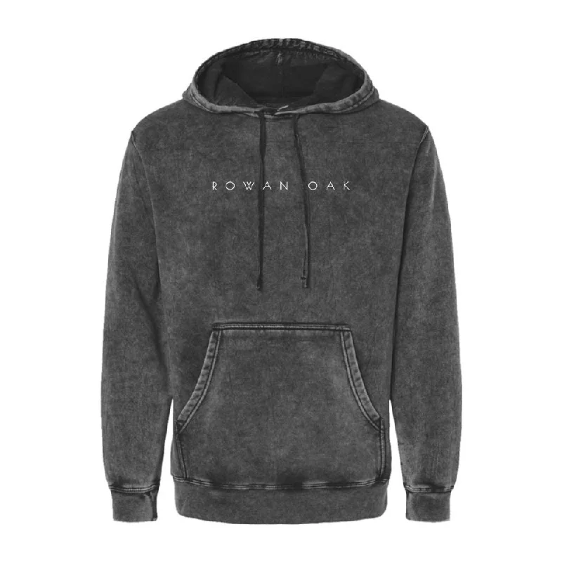 Unisex Midweight Mineral Wash Hoodie Hoodie with Crew Neck Simple Timeless