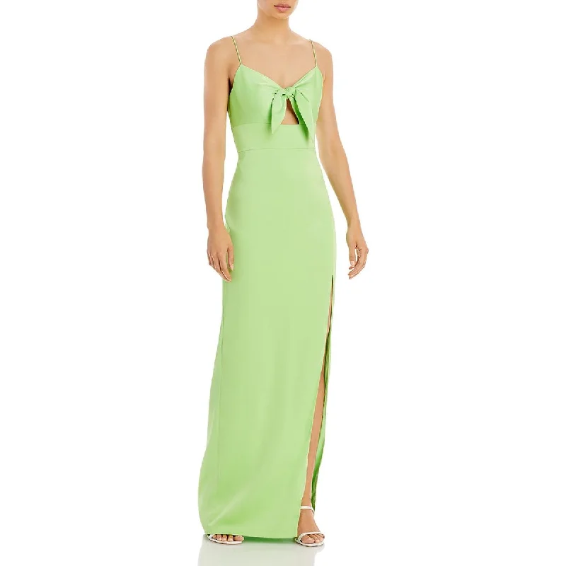 Aidan by Aidan Mattox Womens Tie-Front Sheath Evening Dress Tunics Lace romantic