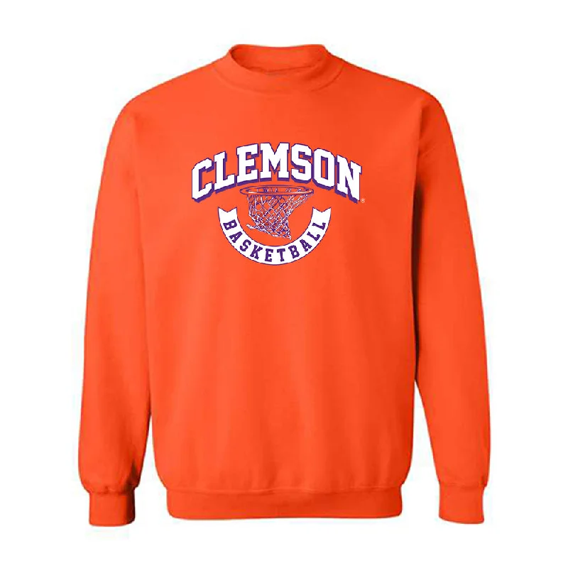 Clemson - NCAA Women's Basketball : Hannah Kohn - Sports Shersey Crewneck Sweatshirt Hoodie with Hem Contrast Bold Stylish