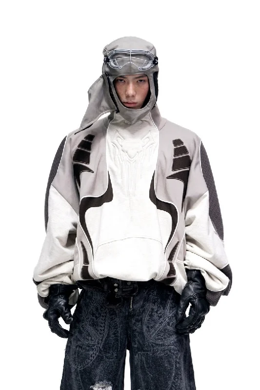 3D Totem Sweatshirt Hoodie with Tie-Dye Psychedelic Retro