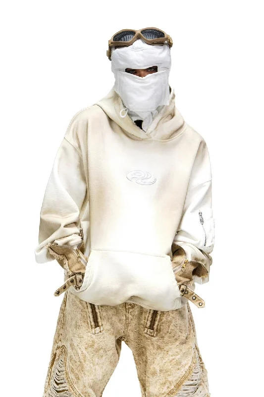 Classic Logo Hoodie Hoodie with Hidden Zipper Minimalist Clean