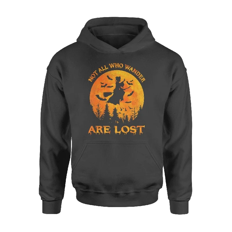 Witch Not All Wander Woman Halloween - Standard Hoodie Hoodie with Hem Drawcord Adjustable Customizable