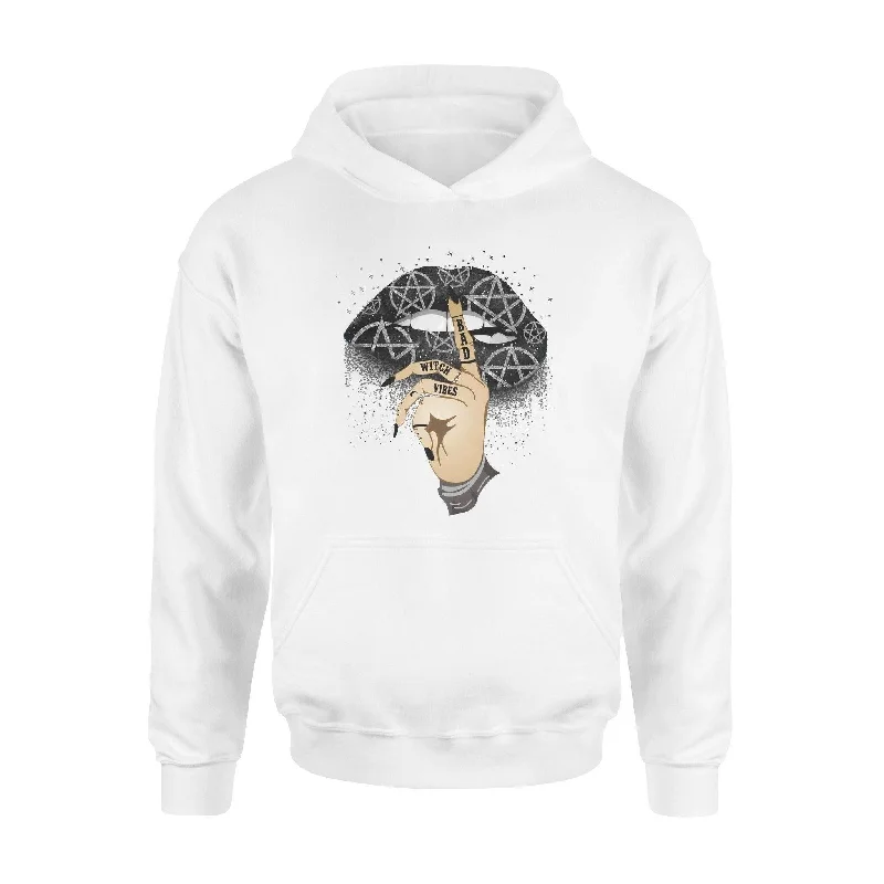 Witch Bad Witch Vibes - Standard Hoodie Hoodie with Ribbed Neckline Snug Warm