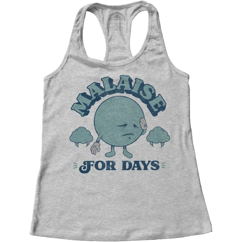 Women's Malaise For Days Racerback Tank Top essential tank top