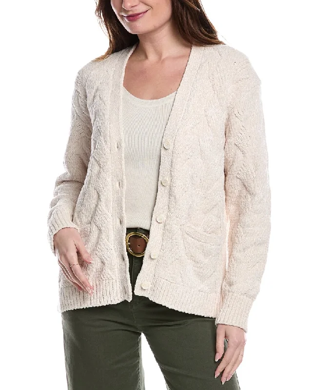 Michael Stars Dax Cardigan Wool Fabric Cashmere Fabric Tweed Fabric
