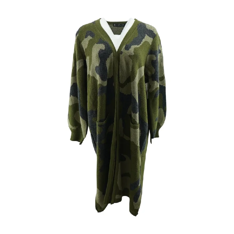 Green Camo Cardigan Sweater Jersey Fabric Tulle Fabric Batik Fabric