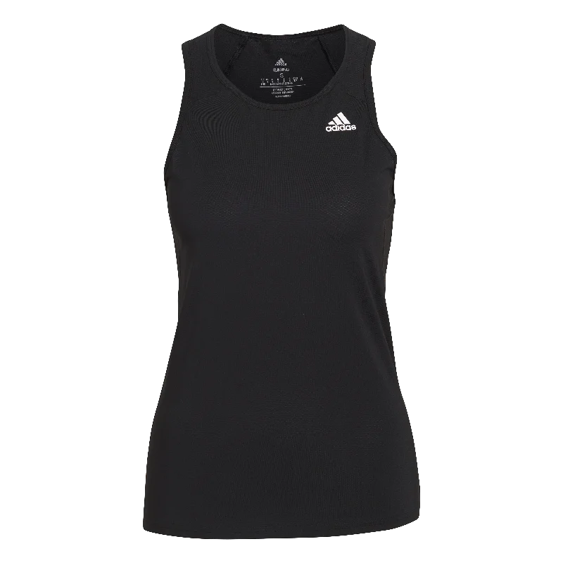 adidas Own the Run Running Tank Top - Womens - Black cropped tank top