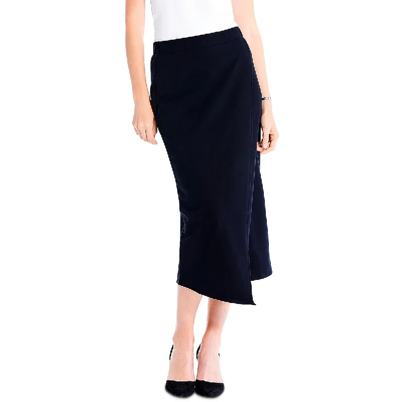 Nic + Zoe Womens Cascade Mid Rise Midi Wrap Skirt corduroy skirt durable