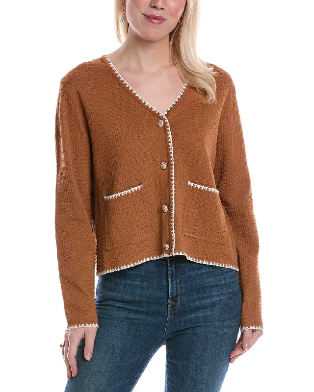 ANNA KAY Muriel Cashmere-Blend Cardigan Elegant Classic Vintage