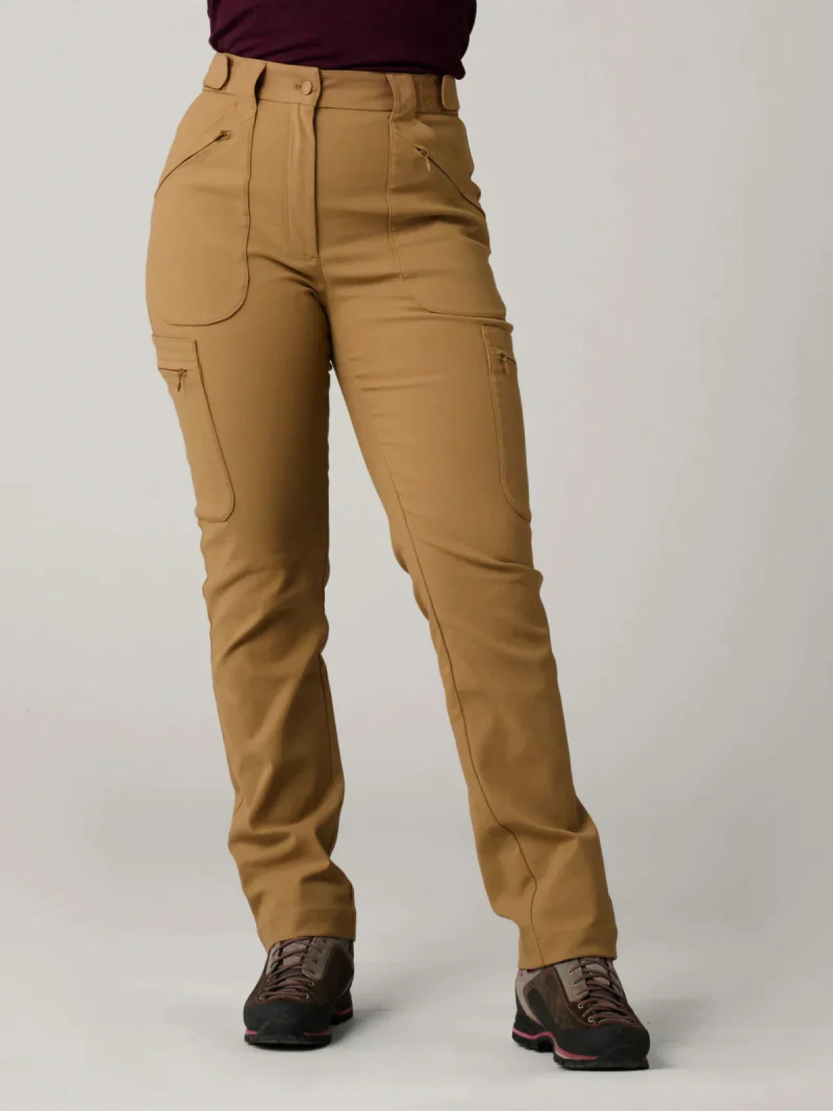 Pants with adjustable waist camel Fashionable Jogger Pants