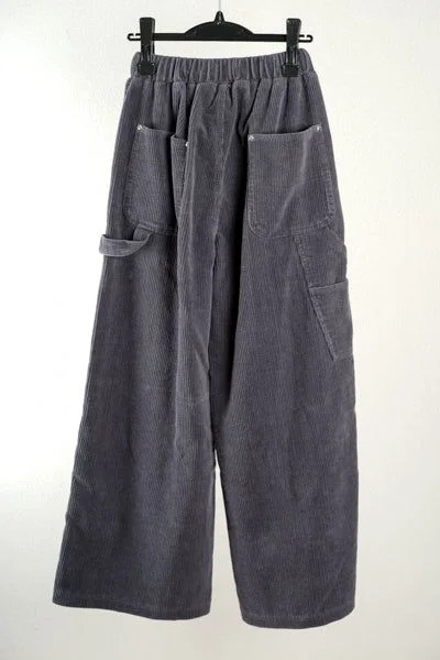 Corduroy Painter Pants (Navy) Stylish Slim Trousers