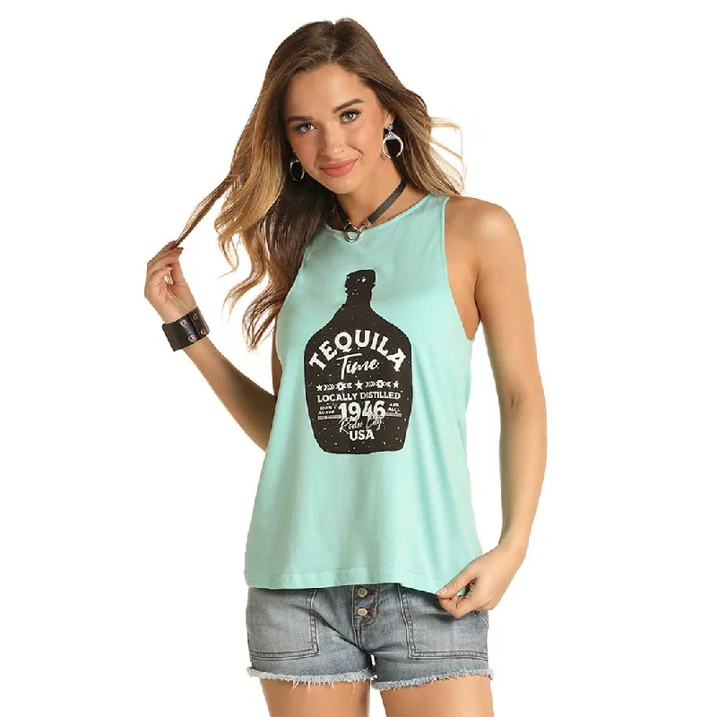 Rock & Roll Cowgirl Women's Graphic Tank Top stylish tank top