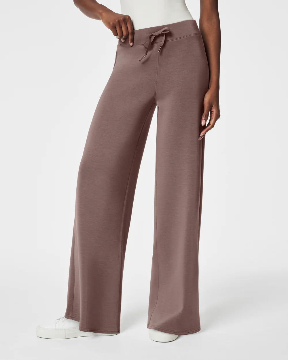Spanx AirEssentials Wide Leg Pant In Smoke Comfortable Cargo Pants