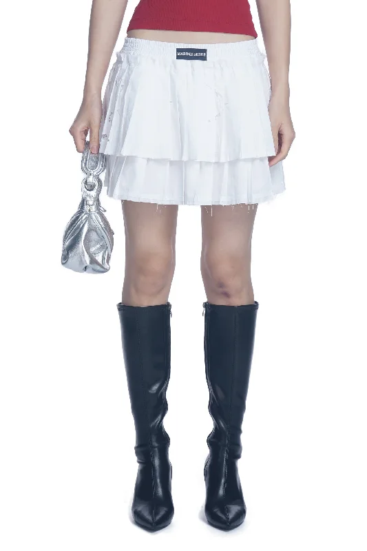 Skirt button skirt front