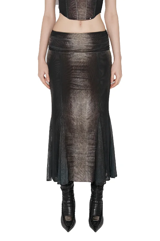 Skirt silk skirt elegant