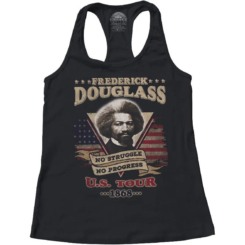 Women's Frederick Douglass USA Tour Racerback Tank Top cropped tank top