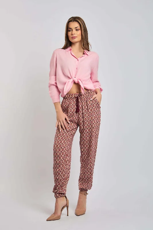 Women Pant Printed Jogger Multicolor Comfortable Jogger Trousers