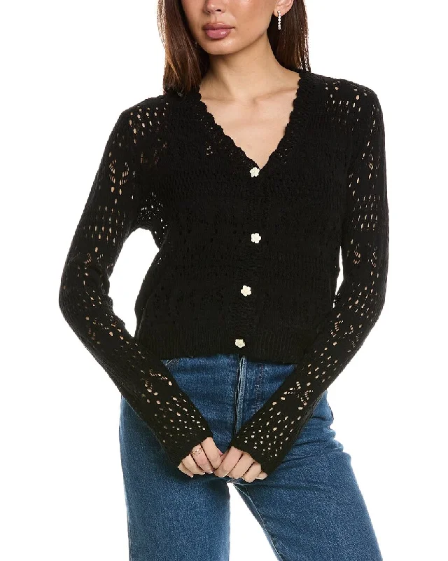 ANNA KAY Gemma Cashmere-Blend Cardigan Plaid Cardigan Polka Dot Checkered