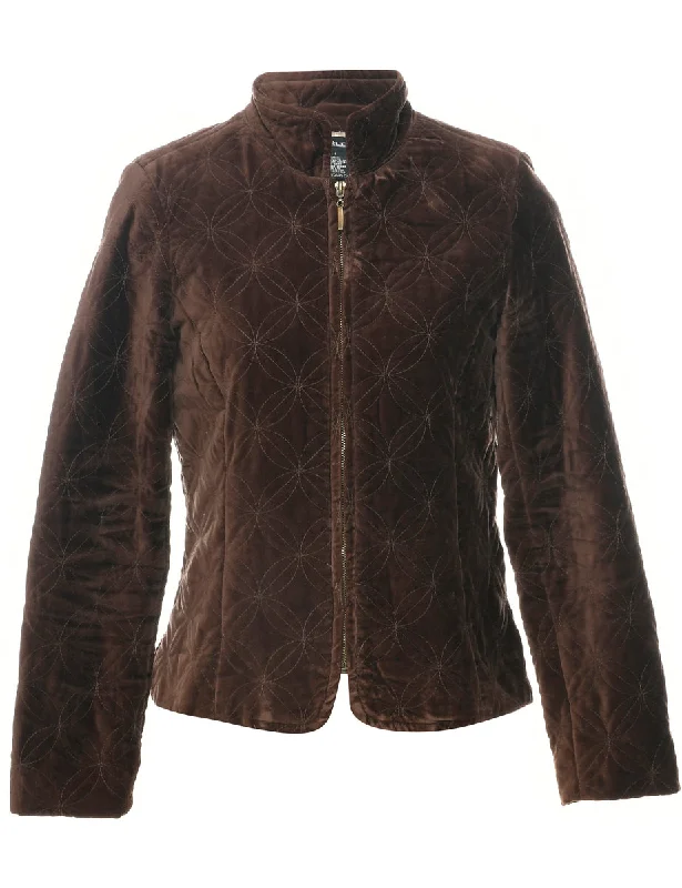 Velvet Evening Jacket - S Tiered Jacket Buttoned Jacket Zippered Jacket