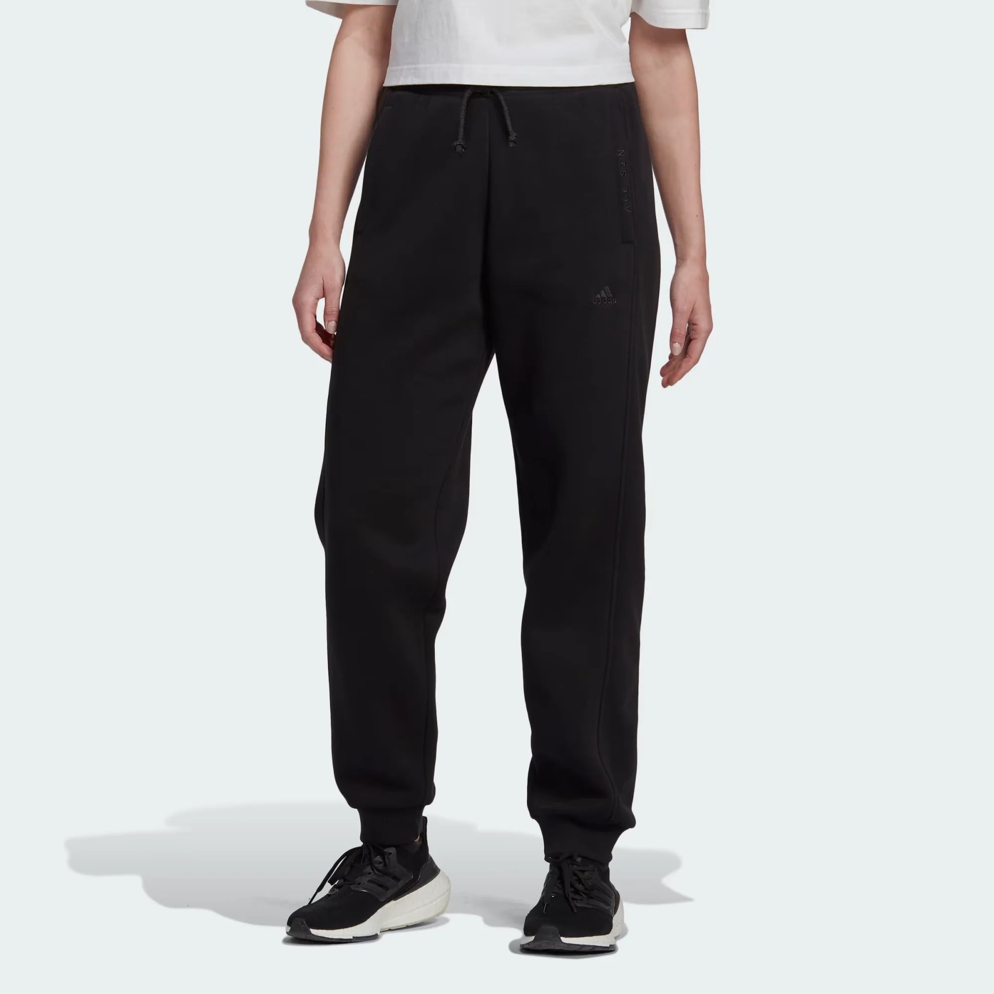 Adidas All SZN Fleece Pants - Women Slim-Fit Khaki Pants