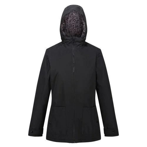Regatta Womens/Ladies Bergonia II Hooded Waterproof Jacket Knit Fabric Woven Fabric Fleece Fabric